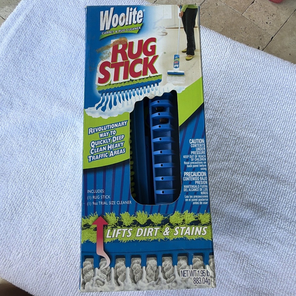 Woolite Rug Stick Carpet Foam High Traffic Deep Cleaner Brush Kit